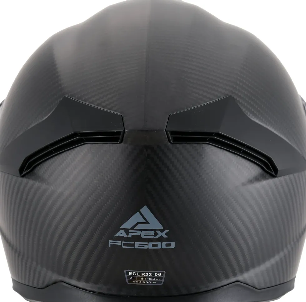 APEX Hjälm FC500 Carbon matt