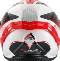 APEX Hjälm FI200 Madrid vit/röd