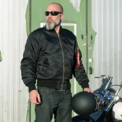 4Bikers Bad Bomber Svart Herr