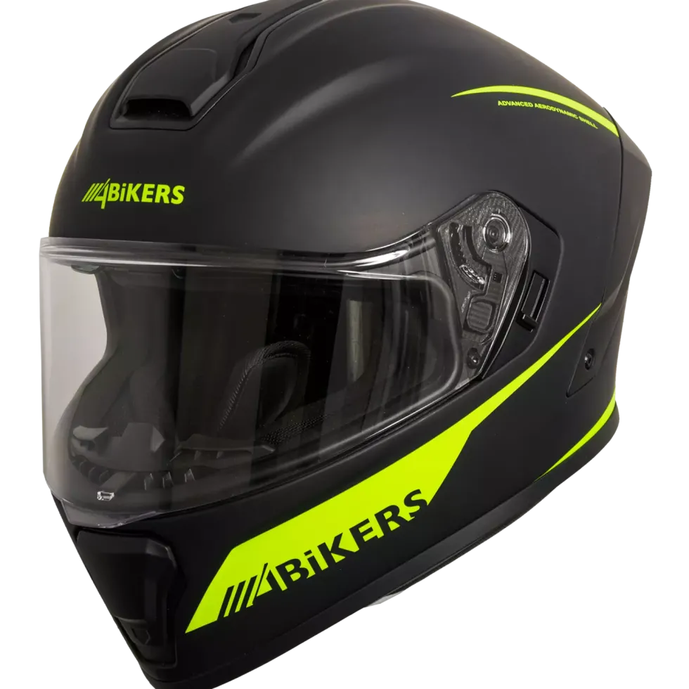 4Bikers Fibertech Matt Black Fluo