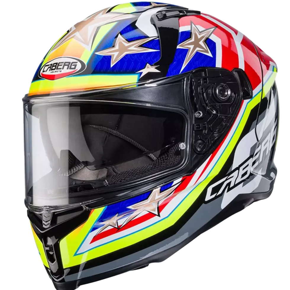 Caberg Avalon X Track Svart/Gul/Neonröd/Blå