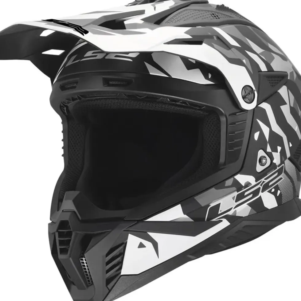 Hjälm Ls2 Mx708 Fast Ii Grotesk Svart/Grå