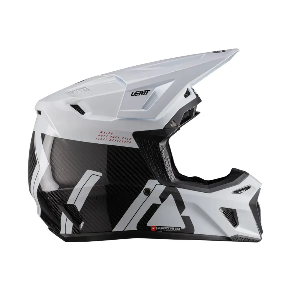Leatt Hjälm+Goggles Moto 9.5 Carbon/Vit V26