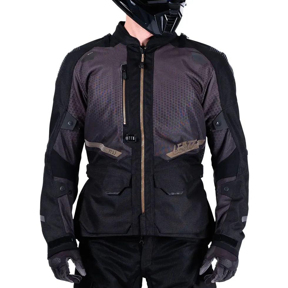 Leatt Jacka ADV FlowTour 5.5 Stealth Svart/Grå