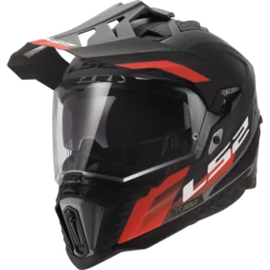 LS2 MX701 Explorer Hexa Svart/Röd/Grå